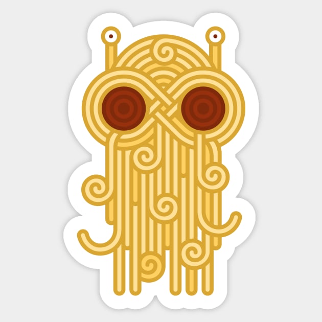 Flying spaghetti monster Sticker by Penkin Andrey